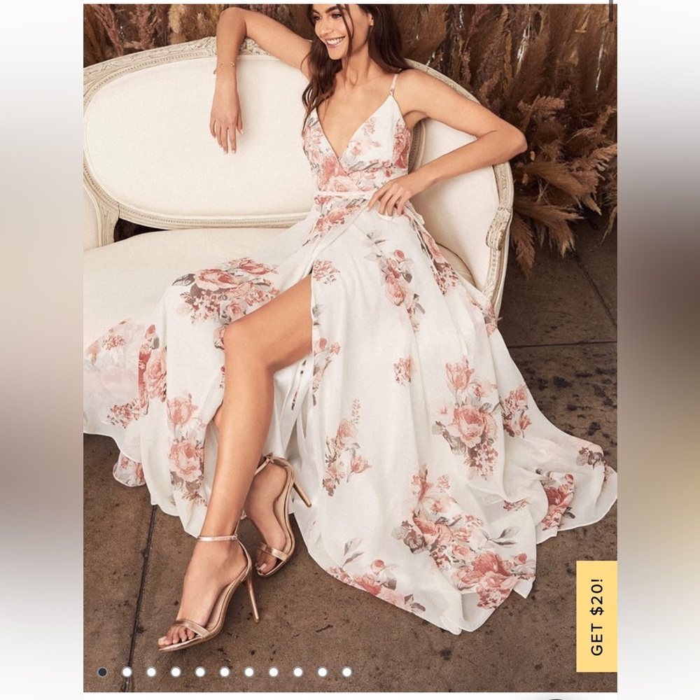 Floral wrap dress